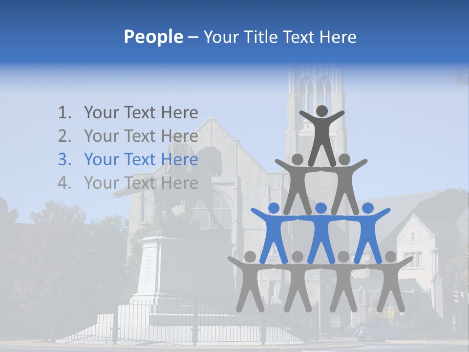 Abstract Architect Shape PowerPoint Template