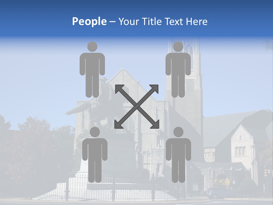 Abstract Architect Shape PowerPoint Template