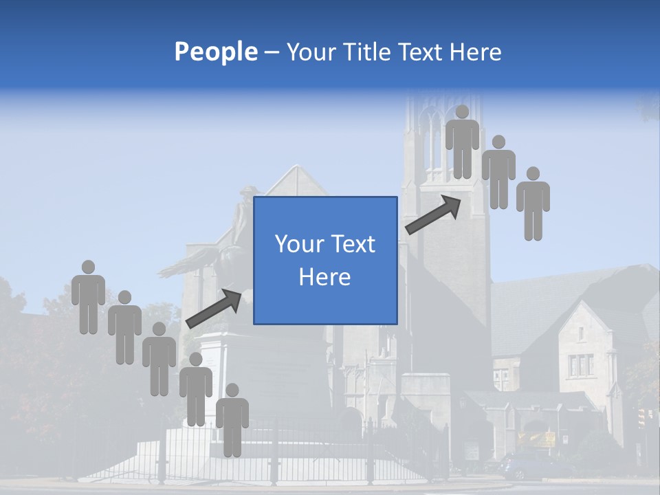 Abstract Architect Shape PowerPoint Template