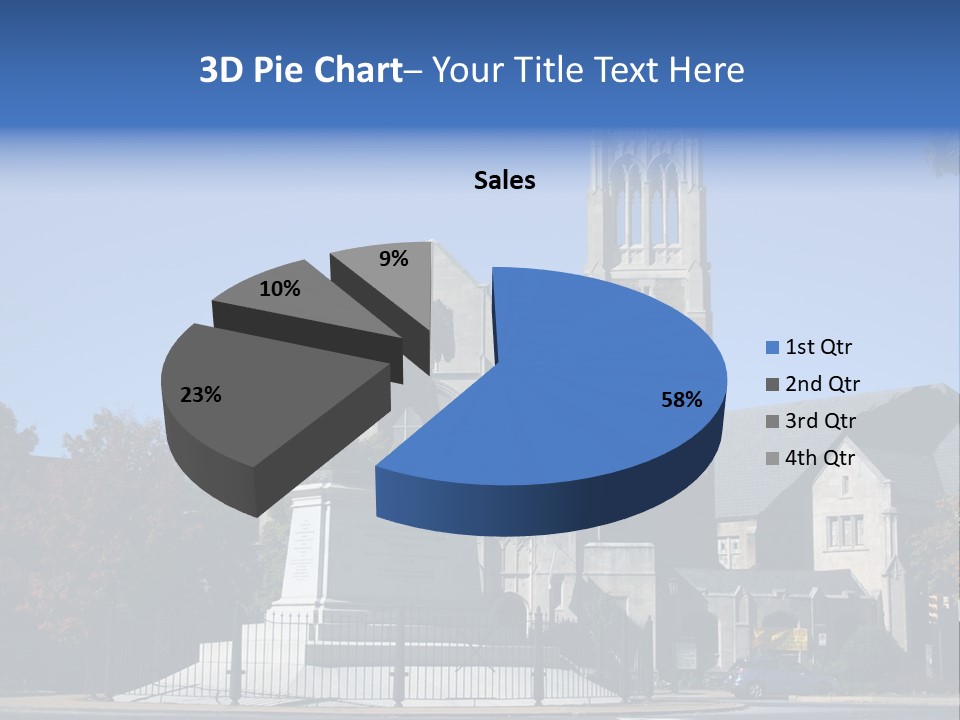 Abstract Architect Shape PowerPoint Template