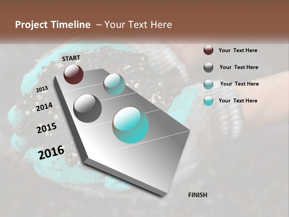 Render Black Sphere PowerPoint Template