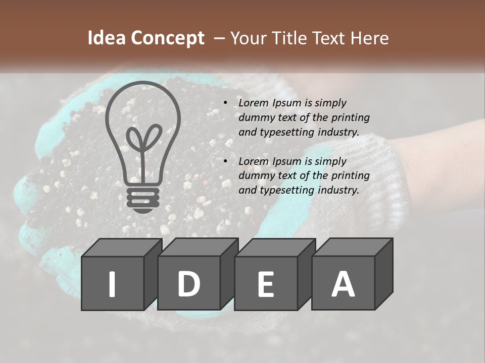 Render Black Sphere PowerPoint Template