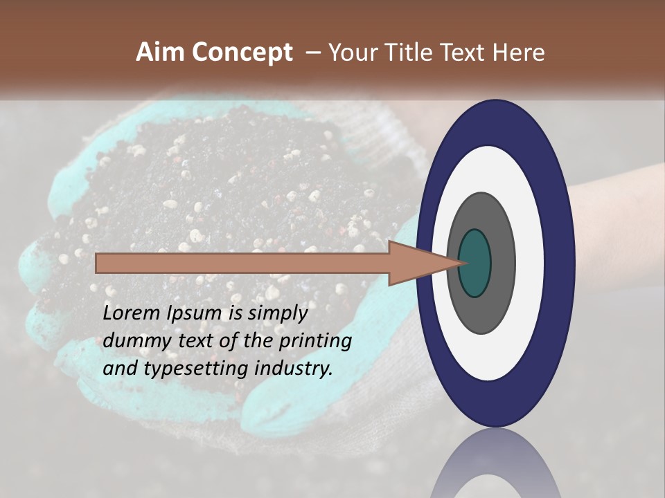 Render Black Sphere PowerPoint Template