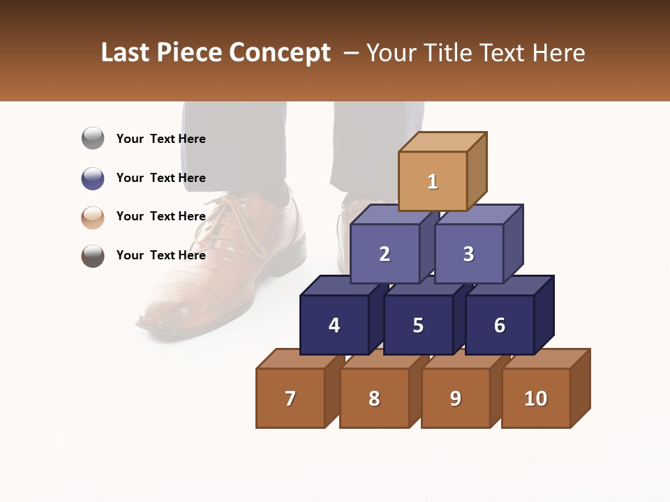 Graphic Cube Grey PowerPoint Template