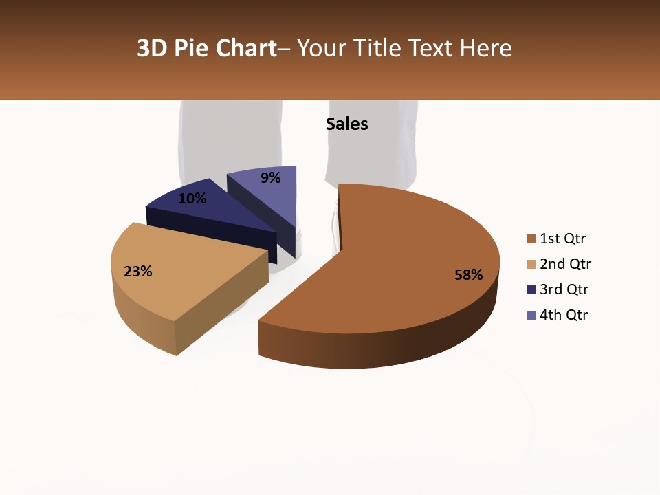 Graphic Cube Grey PowerPoint Template