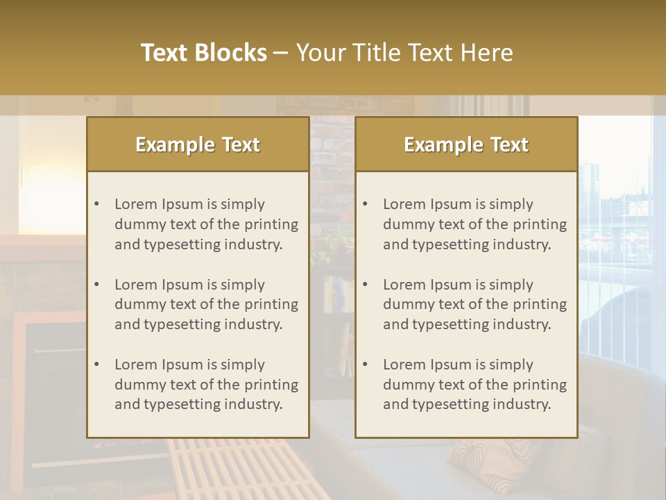 Modern Town Tall PowerPoint Template