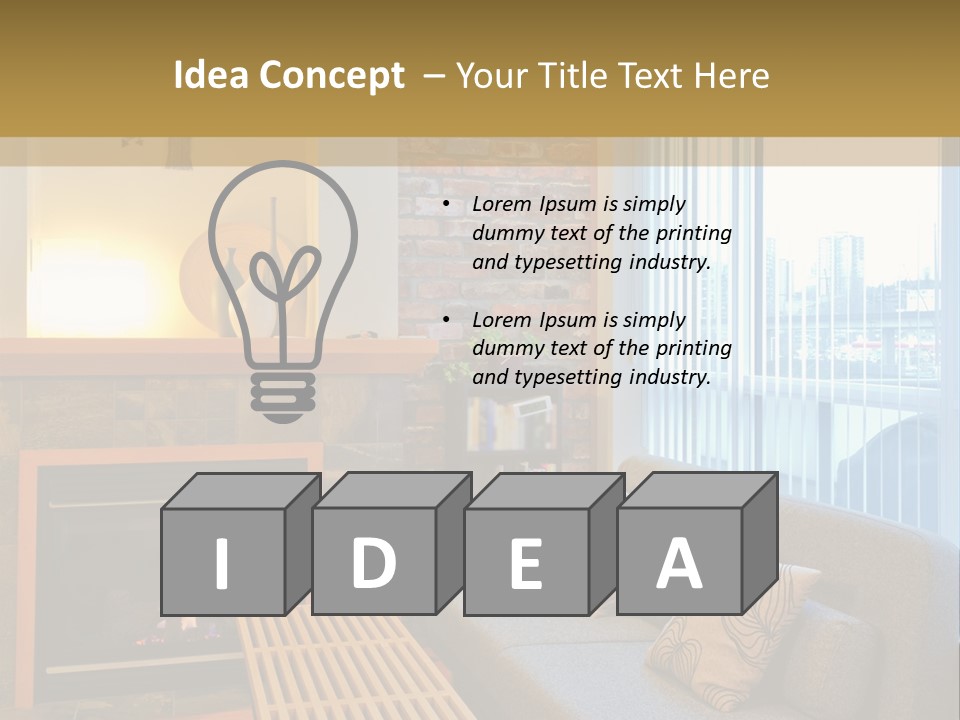 Modern Town Tall PowerPoint Template