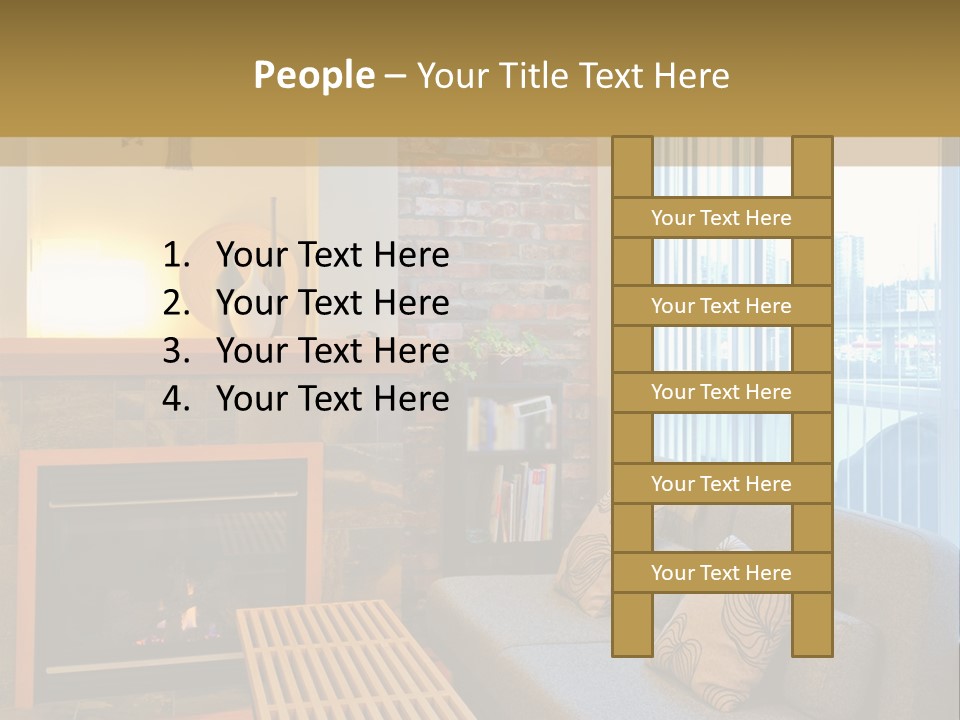 Modern Town Tall PowerPoint Template