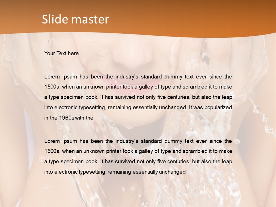 Grey Tall Planet PowerPoint Template