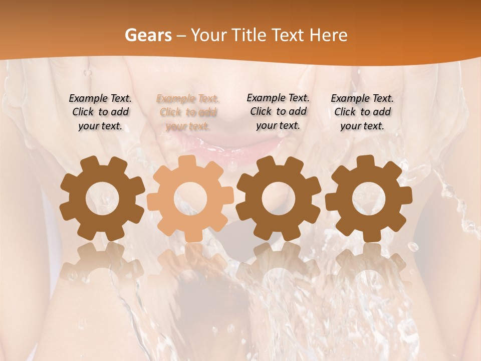 Grey Tall Planet PowerPoint Template