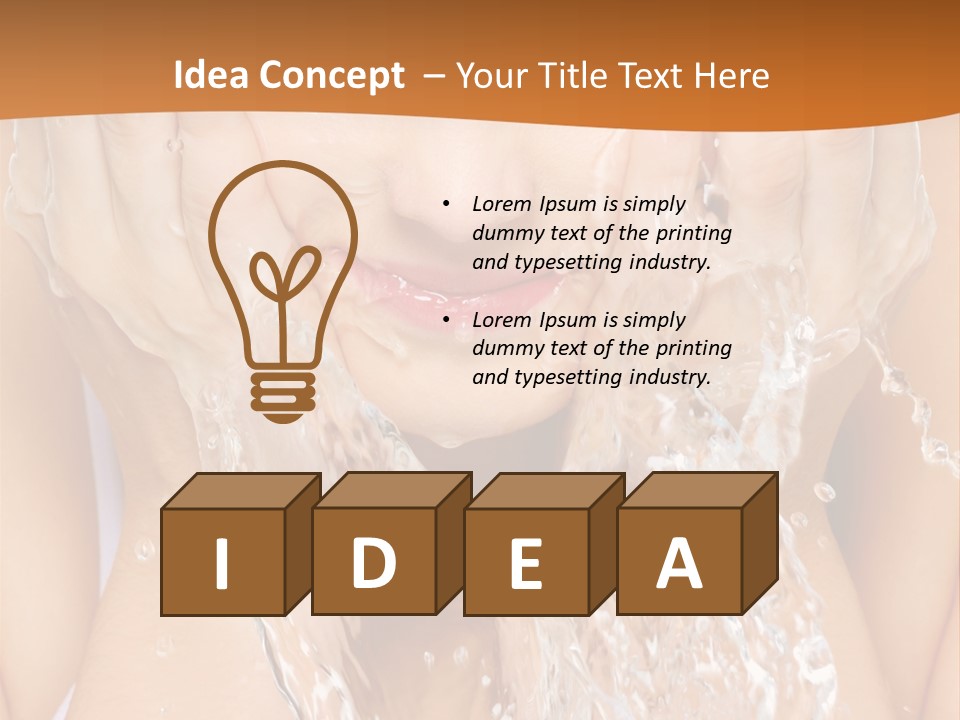 Grey Tall Planet PowerPoint Template