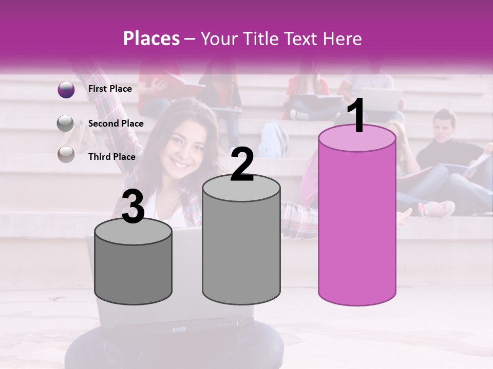 Cube Grey Background PowerPoint Template