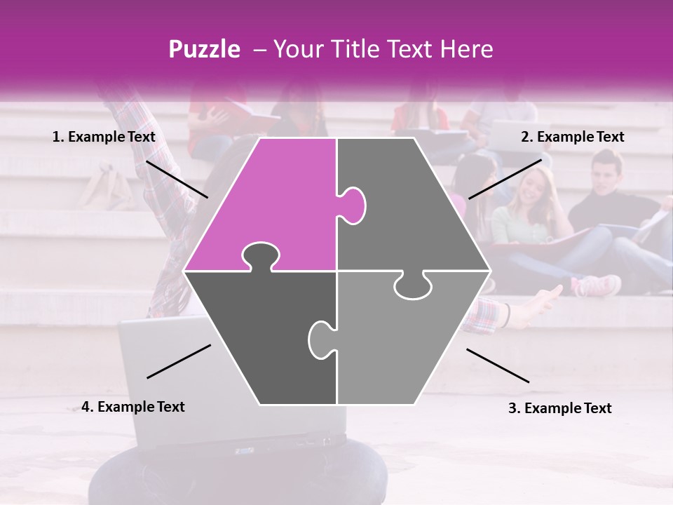 Cube Grey Background PowerPoint Template