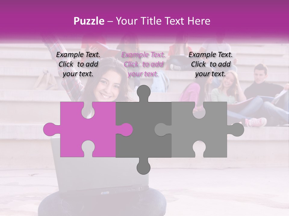 Cube Grey Background PowerPoint Template