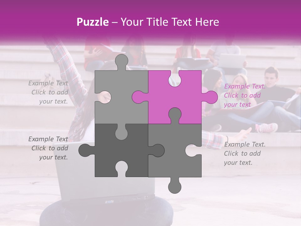 Cube Grey Background PowerPoint Template