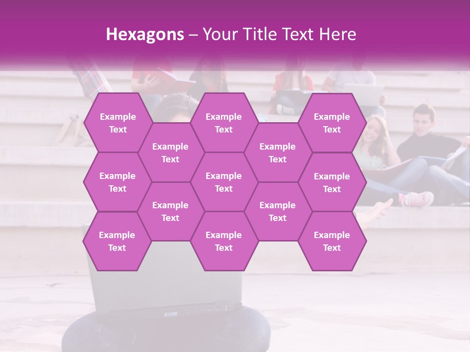 Cube Grey Background PowerPoint Template