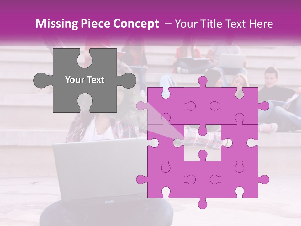 Cube Grey Background PowerPoint Template