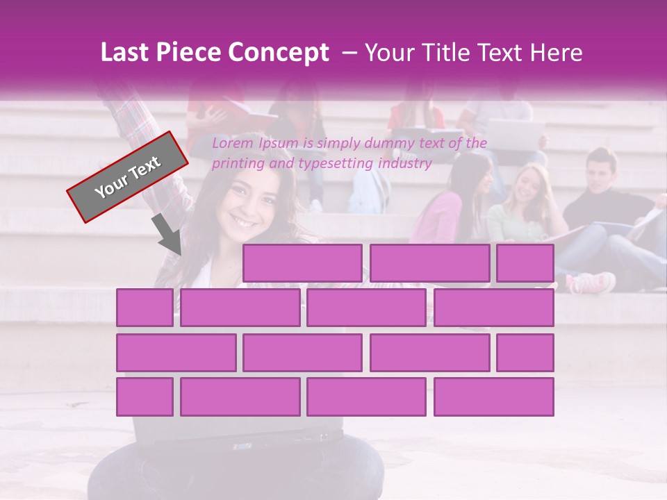 Cube Grey Background PowerPoint Template