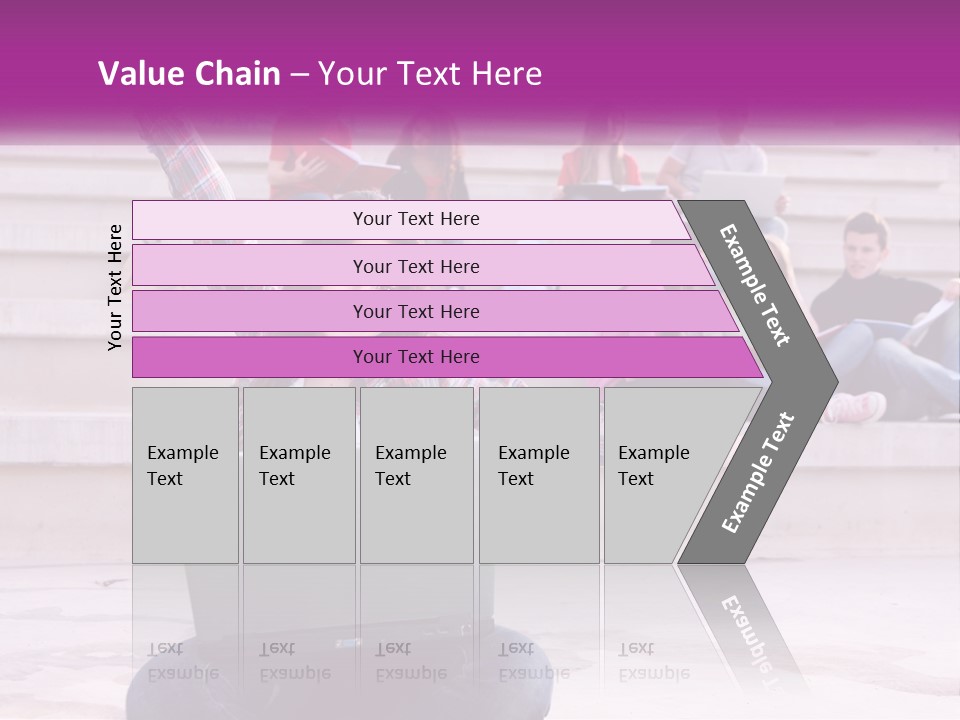 Cube Grey Background PowerPoint Template