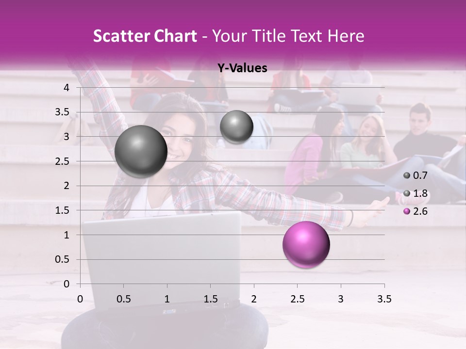 Cube Grey Background PowerPoint Template