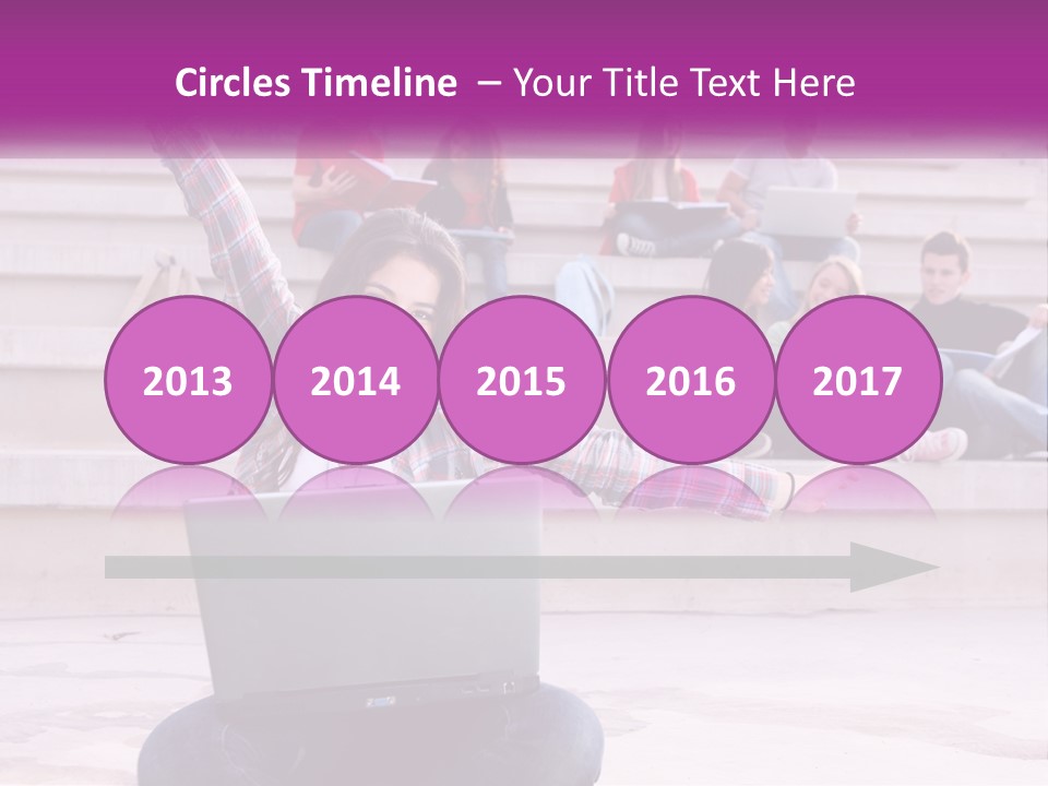 Cube Grey Background PowerPoint Template