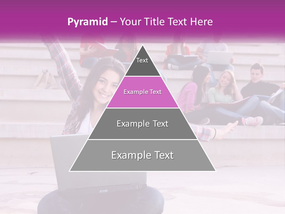 Cube Grey Background PowerPoint Template