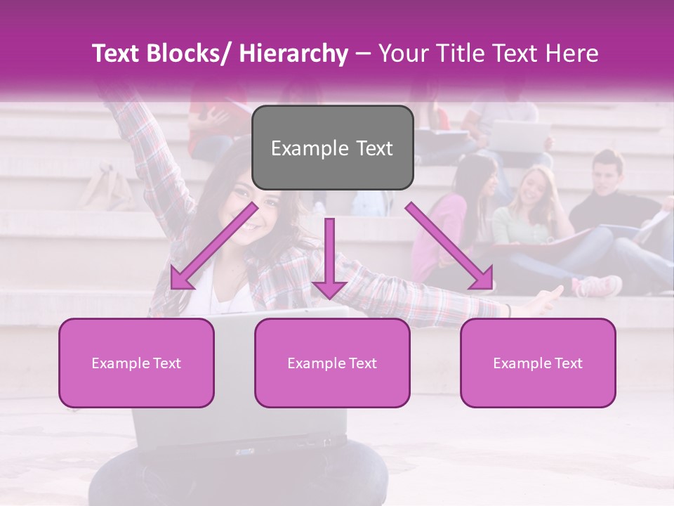 Cube Grey Background PowerPoint Template