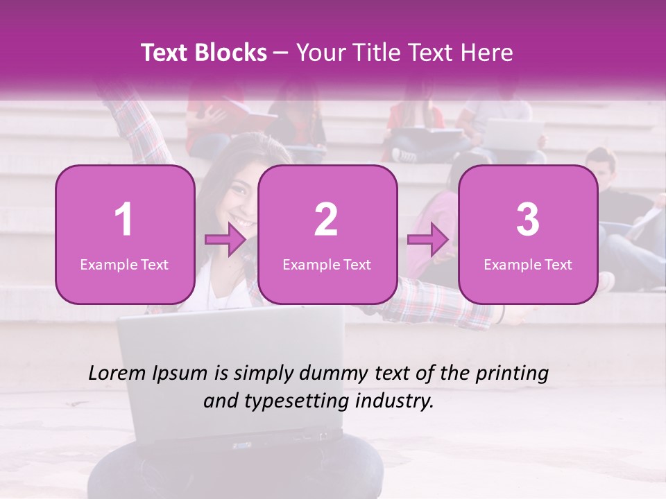 Cube Grey Background PowerPoint Template