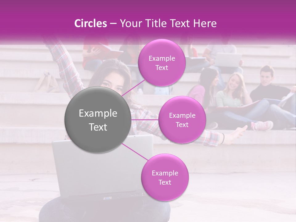 Cube Grey Background PowerPoint Template