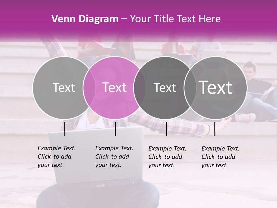 Cube Grey Background PowerPoint Template