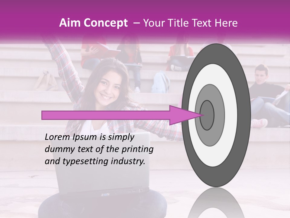 Cube Grey Background PowerPoint Template