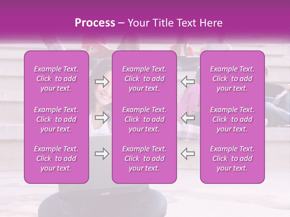 Cube Grey Background PowerPoint Template