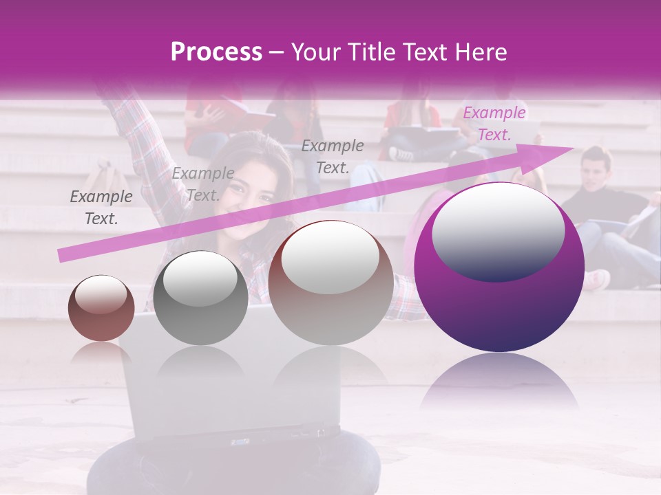 Cube Grey Background PowerPoint Template