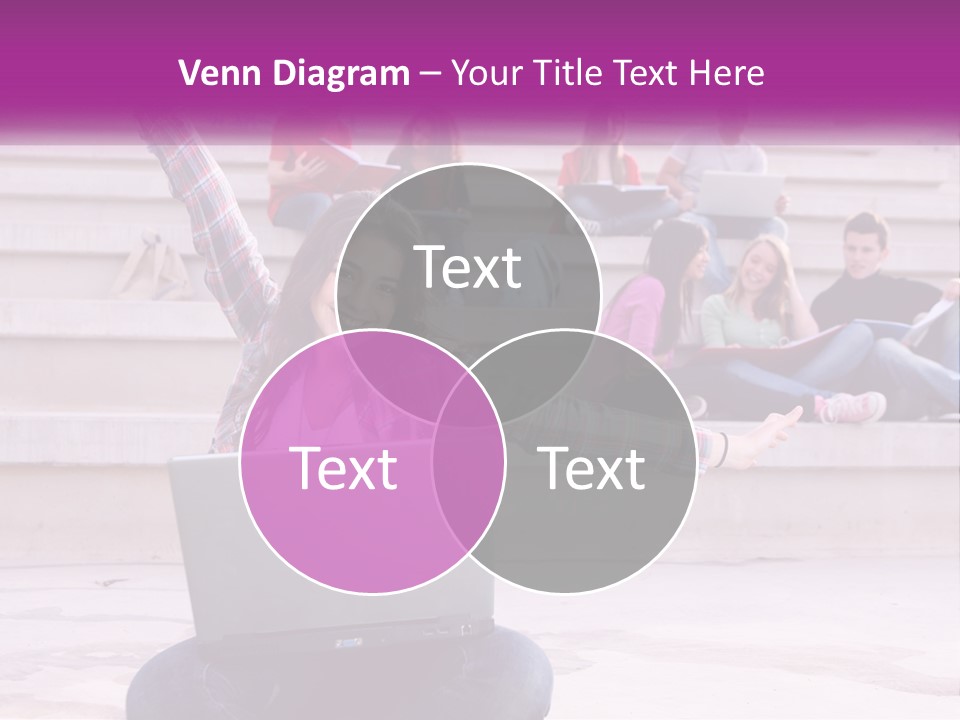 Cube Grey Background PowerPoint Template