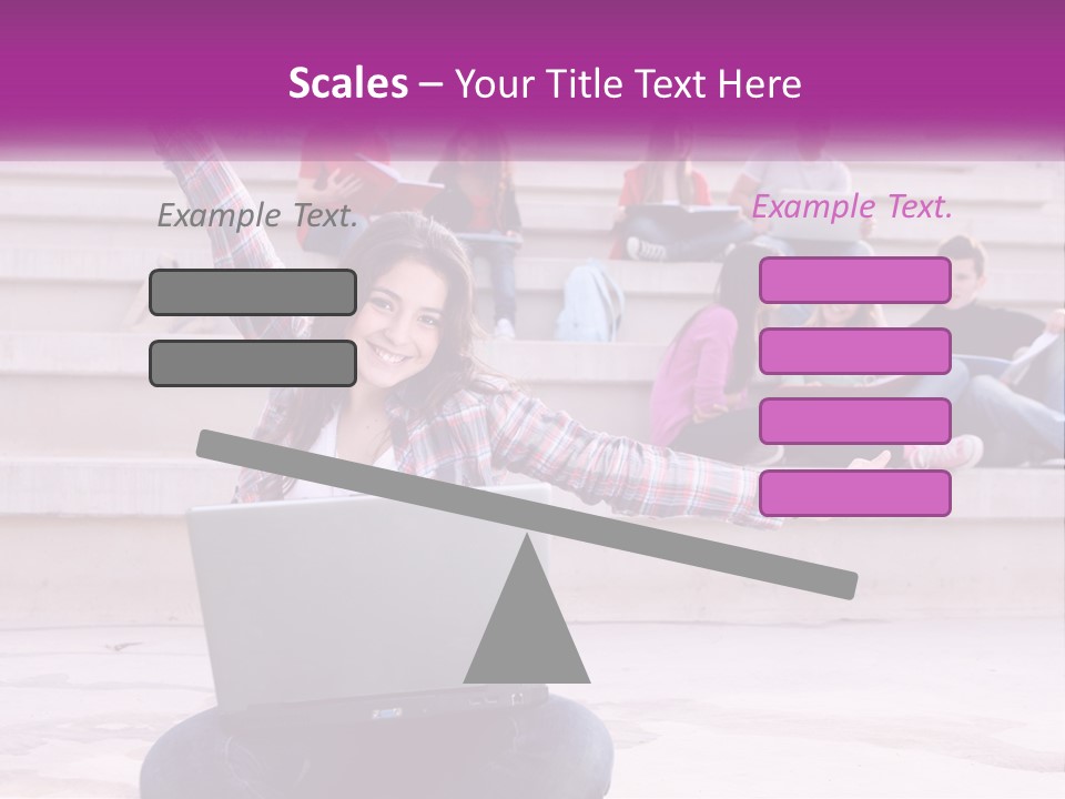Cube Grey Background PowerPoint Template