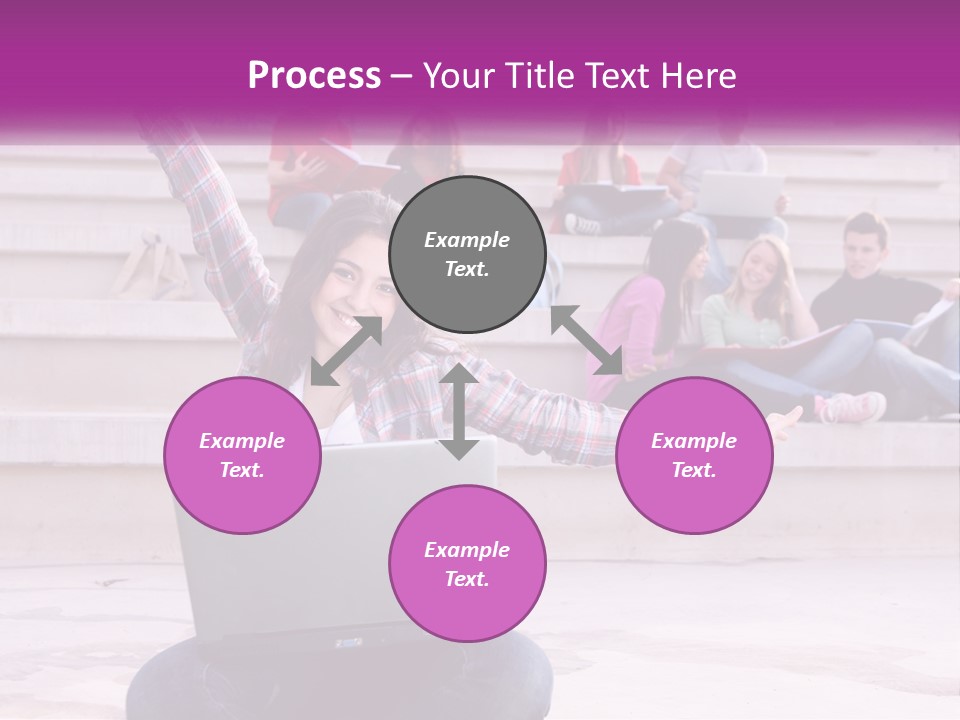 Cube Grey Background PowerPoint Template