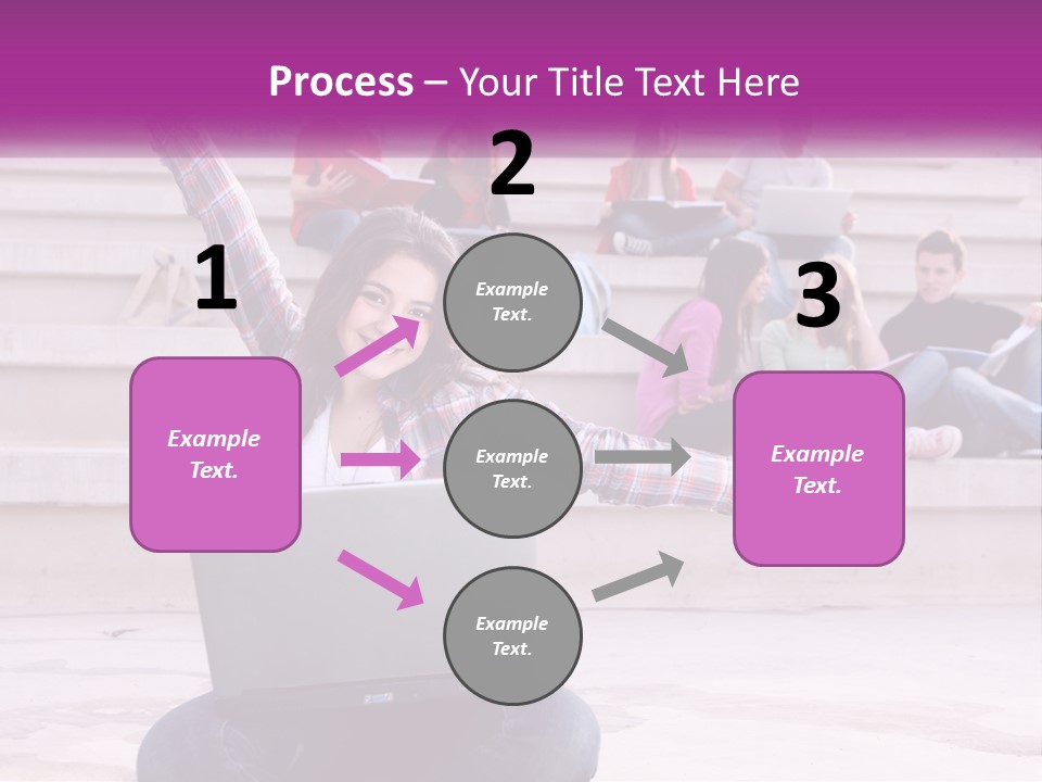 Cube Grey Background PowerPoint Template