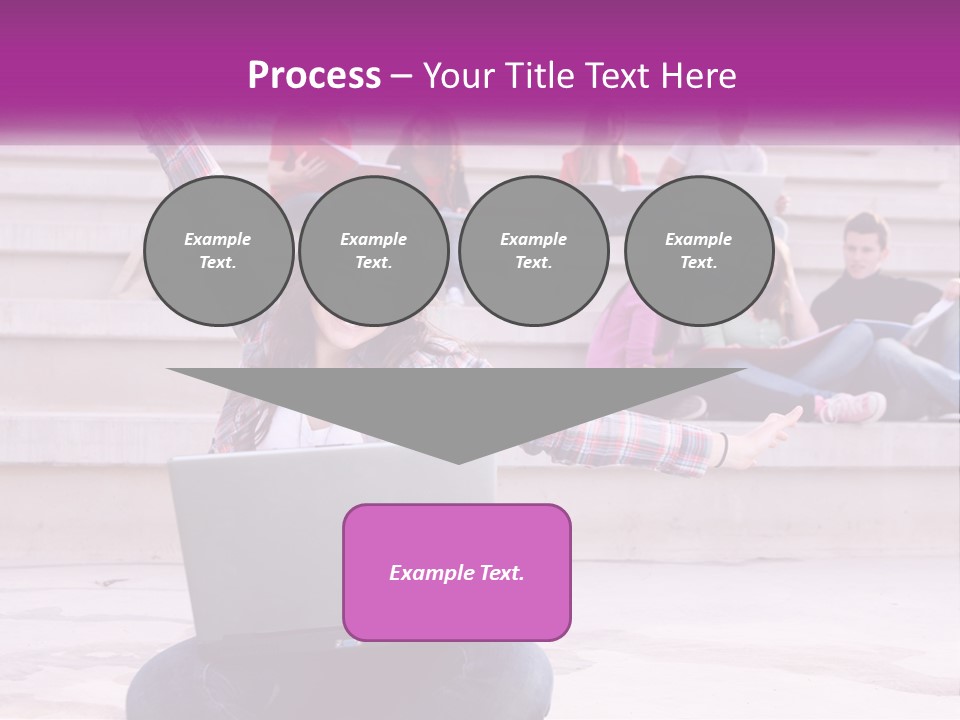 Cube Grey Background PowerPoint Template