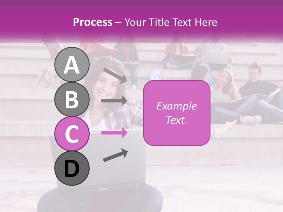 Cube Grey Background PowerPoint Template