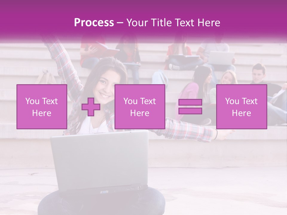 Cube Grey Background PowerPoint Template