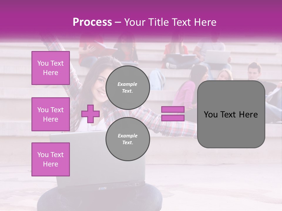 Cube Grey Background PowerPoint Template
