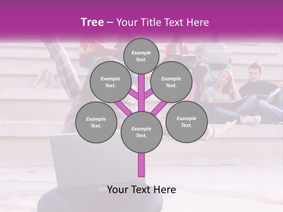 Cube Grey Background PowerPoint Template