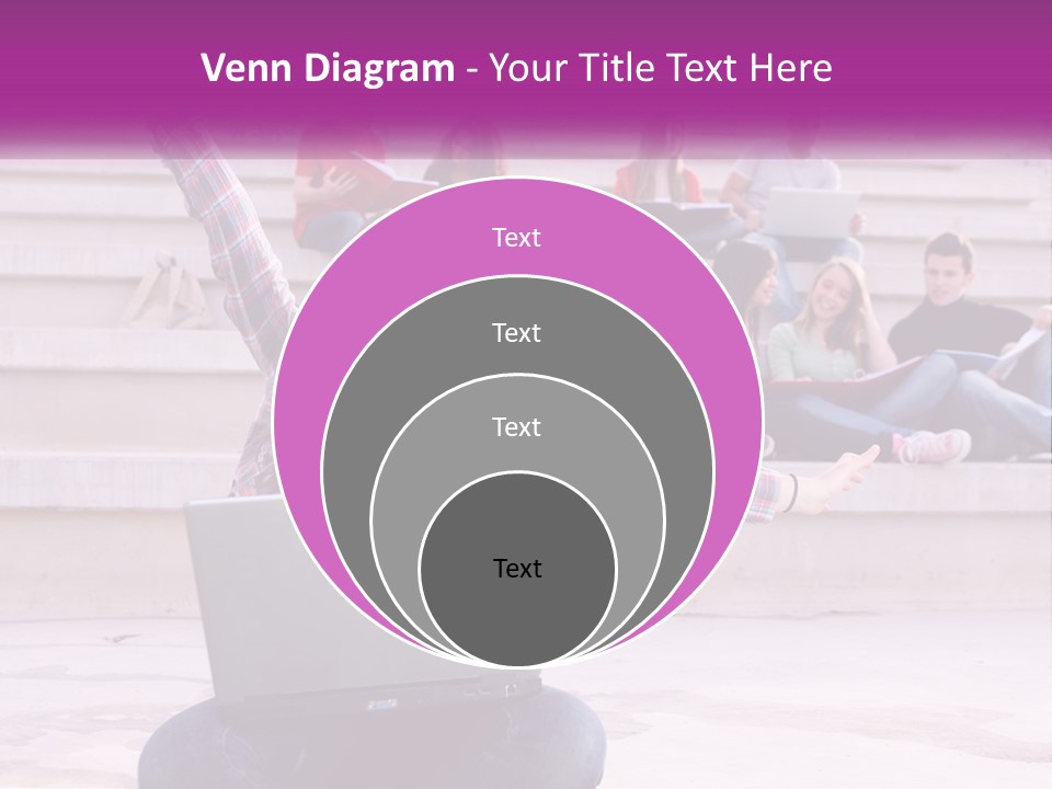 Cube Grey Background PowerPoint Template