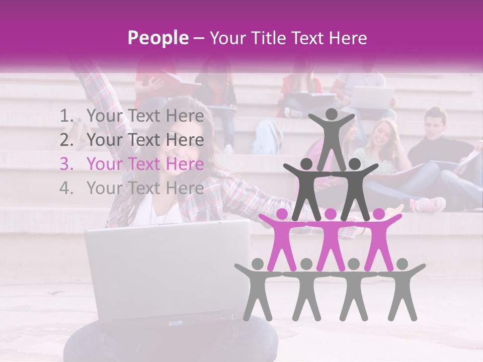 Cube Grey Background PowerPoint Template