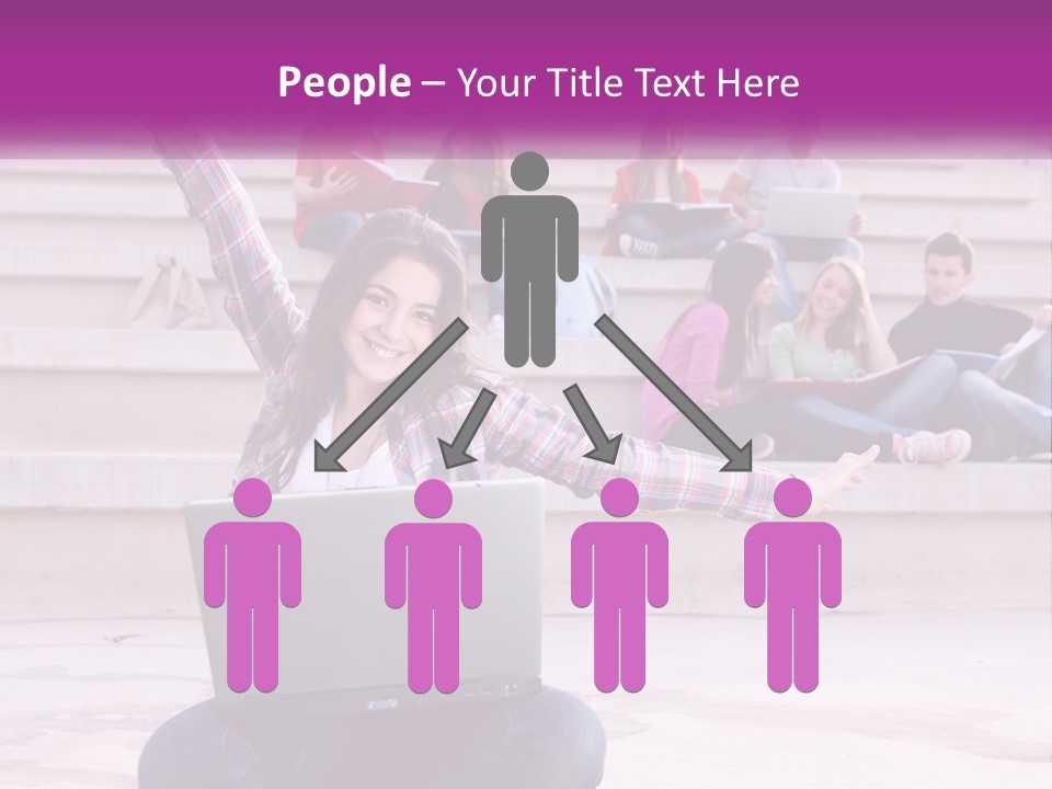 Cube Grey Background PowerPoint Template