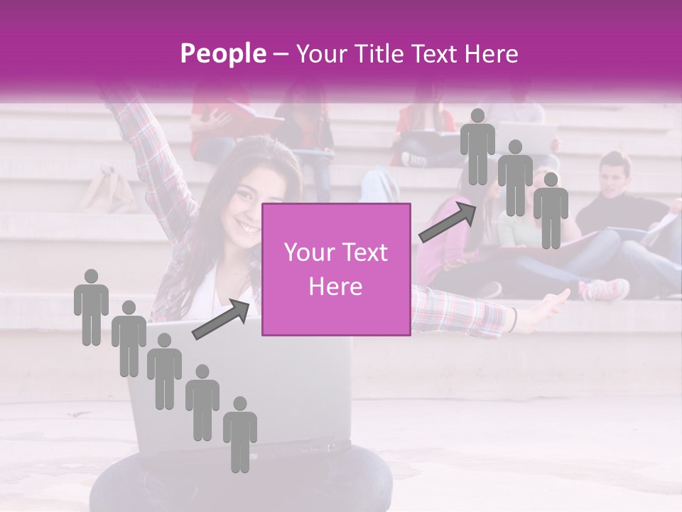 Cube Grey Background PowerPoint Template