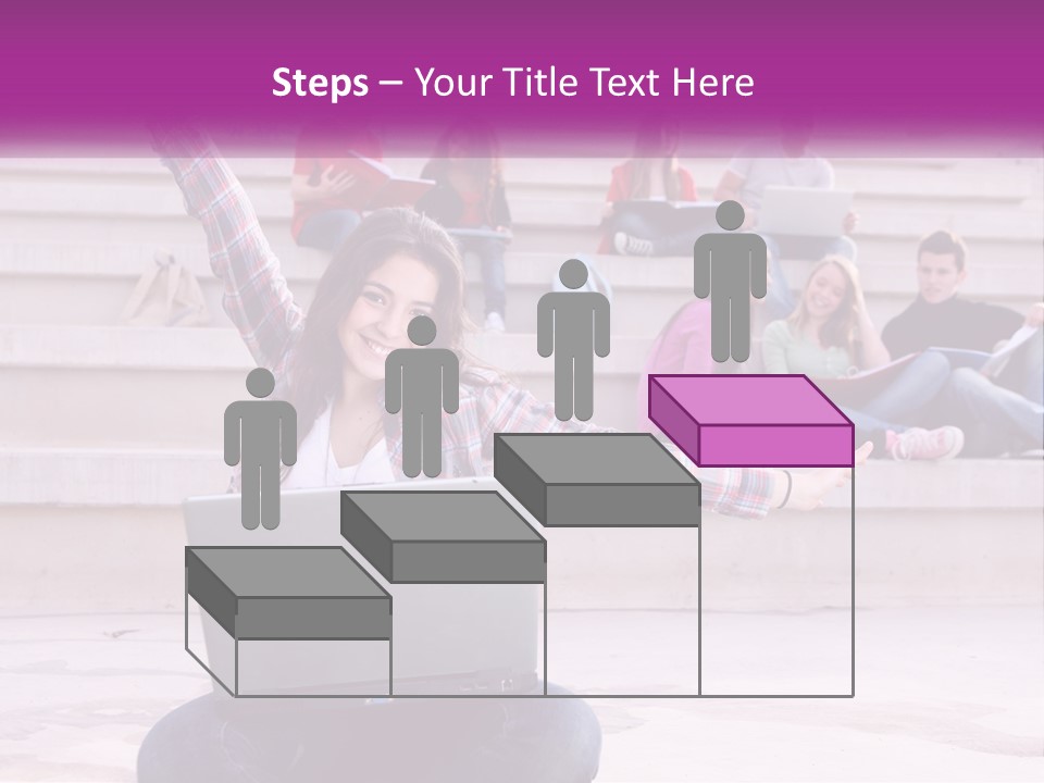 Cube Grey Background PowerPoint Template