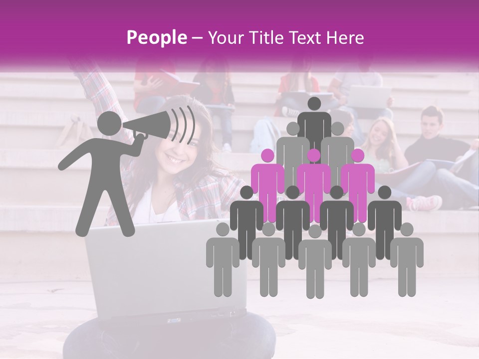 Cube Grey Background PowerPoint Template