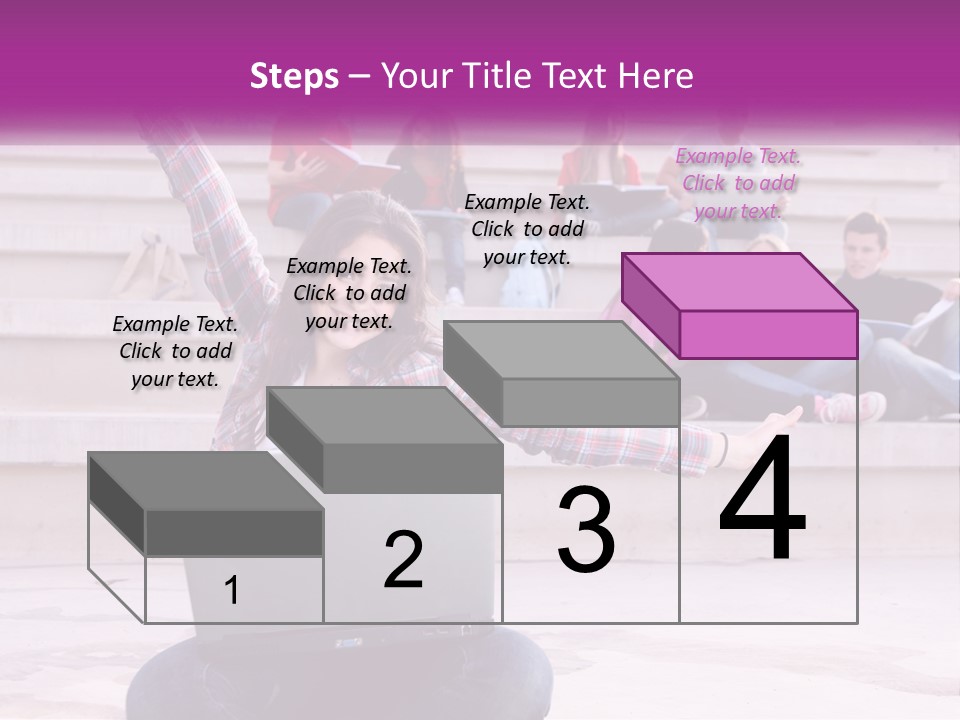 Cube Grey Background PowerPoint Template