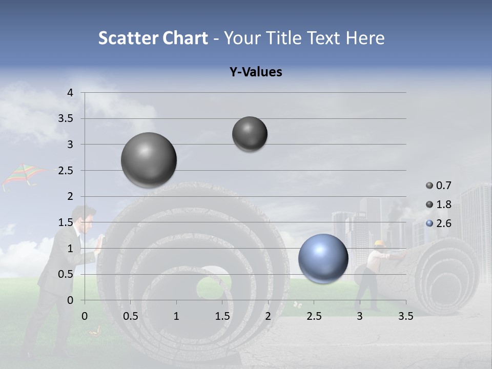 Illustration City Town PowerPoint Template